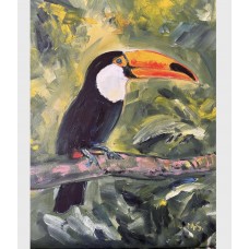 Toucan – Exotic Bird — Original Oil Painting